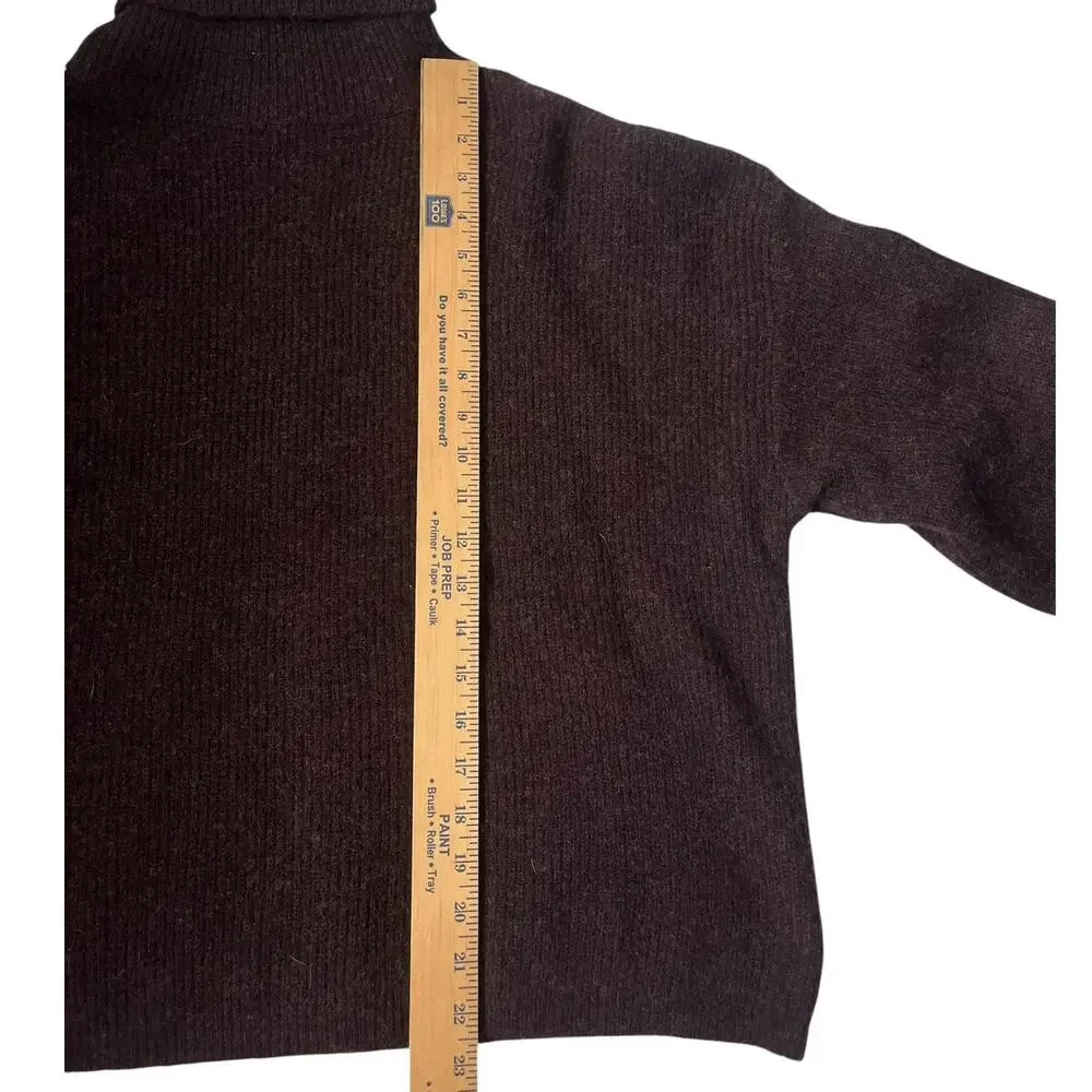 NWT Molly Bracken x La Collection Brown Ribbed Turtleneck Sweater XL Casual